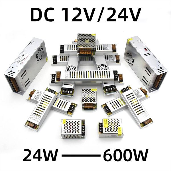 

ultra thin voltage converter 220v to 12v 24v transformer 24w 36w 48w 60w 100w 200w 300w 600w universal led tv driver board swy qylots