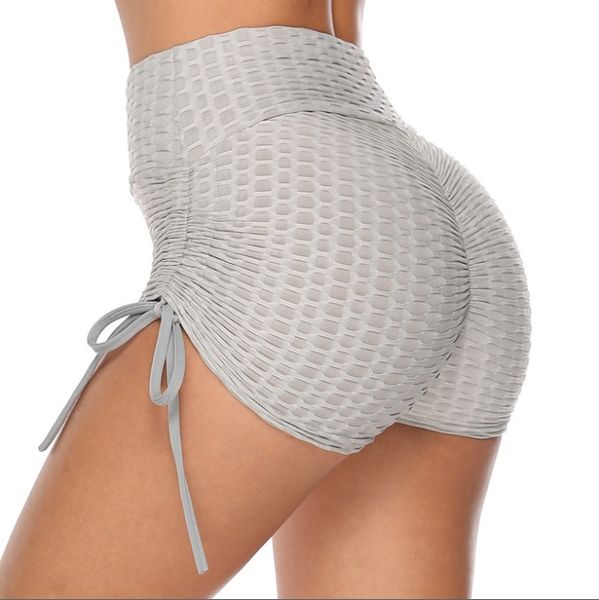 

casual yoga shorts women push up fitness short legging high waist gym trunks running tights sportswear striped underwear, Black;white