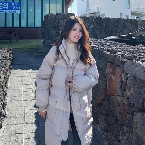 

winter jacket big fur collar winter women jacket coat women's korean coat thickened m5581, Black