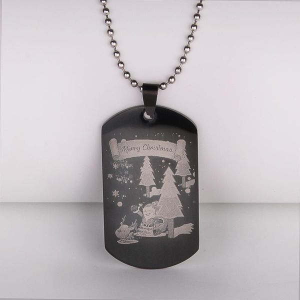 

pendant necklaces titanium steel necklace santa claus milo fashion jewelry gifts, Silver