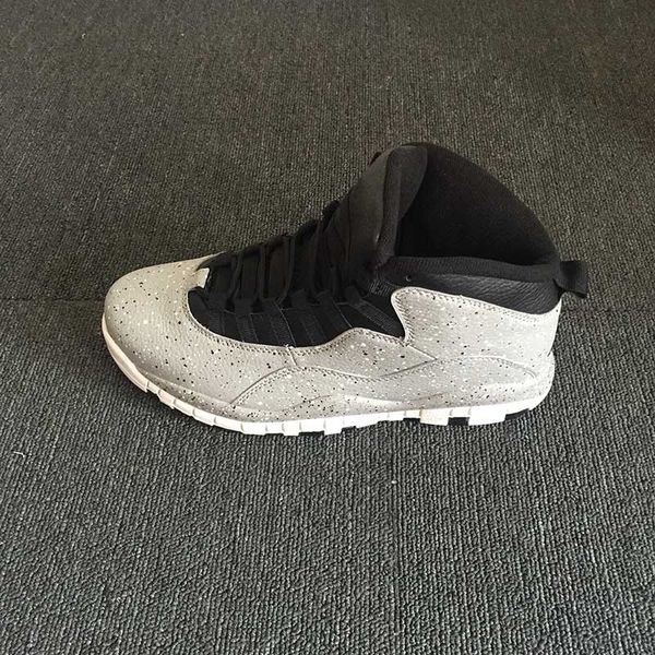 

10s grey/black-university new men smoke 10 red-white cement designer basketball shoes mens sports sneakers good quality