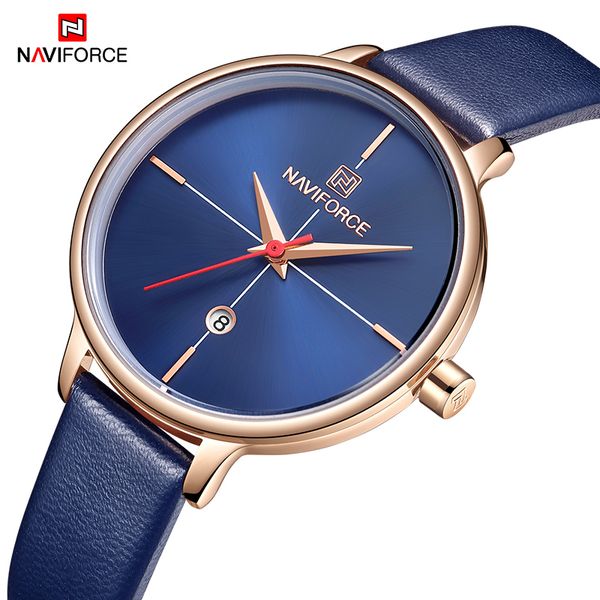 

naviforce luxury women quartz brand leather wrist fashion simple waterproof ladies watch female clock relogio