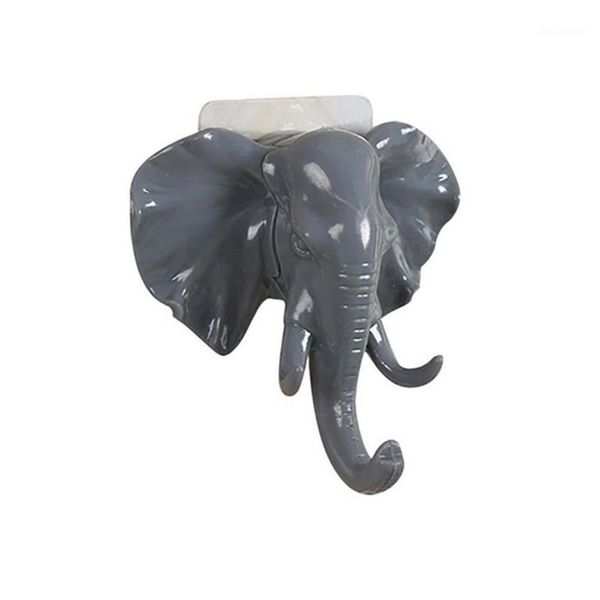 

hooks & rails creative elephant head traceless wall door living room clothes hats hanging casual shape hook fashion1