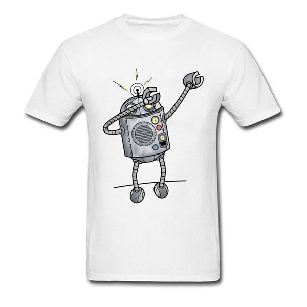 

new fashion dabbing robot white t shirt dancing cartoon print teens hip hop team t shirt & tees funny sport hooded sweatshirt hoodie