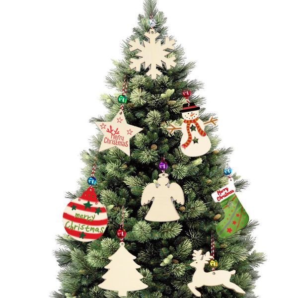 

home decor crafts creative wooden christmas tree pendant home decoration gift accessories christmas ornaments carved wood chips wmtajv