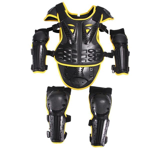 

2021 new kids motorcycle suit dirt chest back spine protector shoulder arm eblow knee pads full body armor vest for bike motoc sjf0