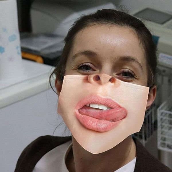 

1шт женщины велоспорт обложка женщины мужчины смешной косплей открытый взрослых mouth дышащие открытый рабочая dropshipping лица 2020 jllxuf