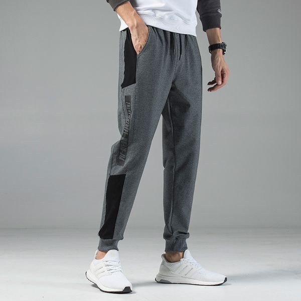 

2021 new black autumn gray fashionable breeches runners sweatpants male sweat pants d2sr