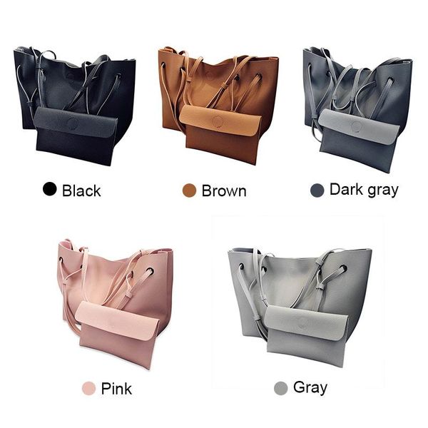 

women lady composite shoulder bag handbag large capacity pu durable for travel new