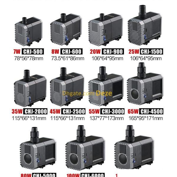 

sunsun chj series flux adjustable aquarium water pump pond garden fountain pump fish tank coral reef marine qylghs toys2010