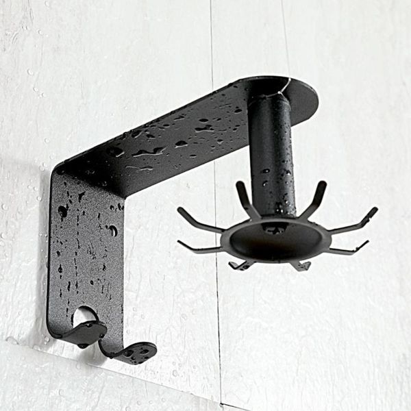 

hooks & rails home wall mount shelf hanger space saving hanging storage rack kitchen pots 360 degree rotated gourd cutters easy install