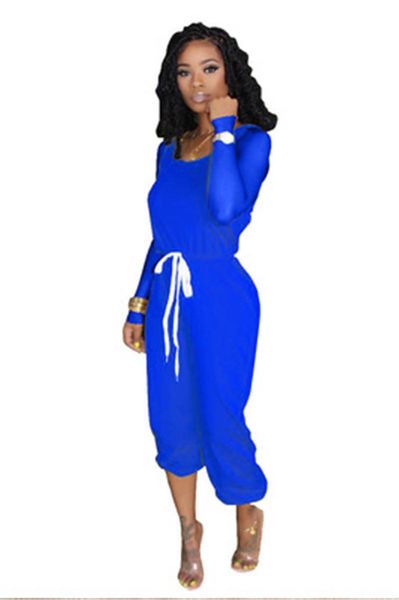 

women solid color tracksuits fashion trend long sleeve round neck drawstring pants suits designer autumn female new slim casual sets, Gray