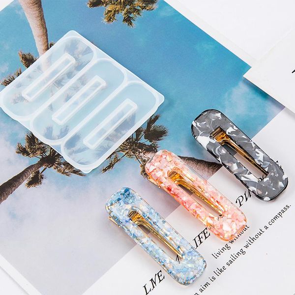 

заколка заколка силиконовые mold kit making волос стик mold ювелирных изделий подвеска смола craft бобби pin wmtjia dh_garden, Black