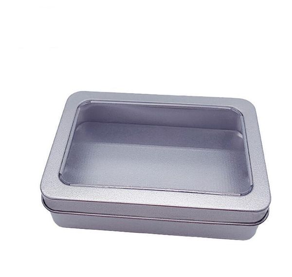 

10.7*7*3cm open window metal storage cases, tin boxes steel display packaging can bbyvji yh_pack