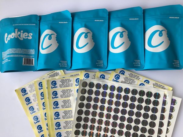 

ароматизаторы сумка пустых наклеек сумка твердой edibles местной этикетки 3.5g сумки и голограмма печенье майларовые синий упаковка yxlgr ot, Pink;blue
