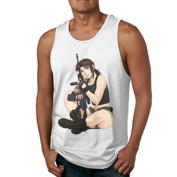 

hip hop revy from black lagoon anime tank hipster classic round neck tank sport hooded sweatshirt hoodie