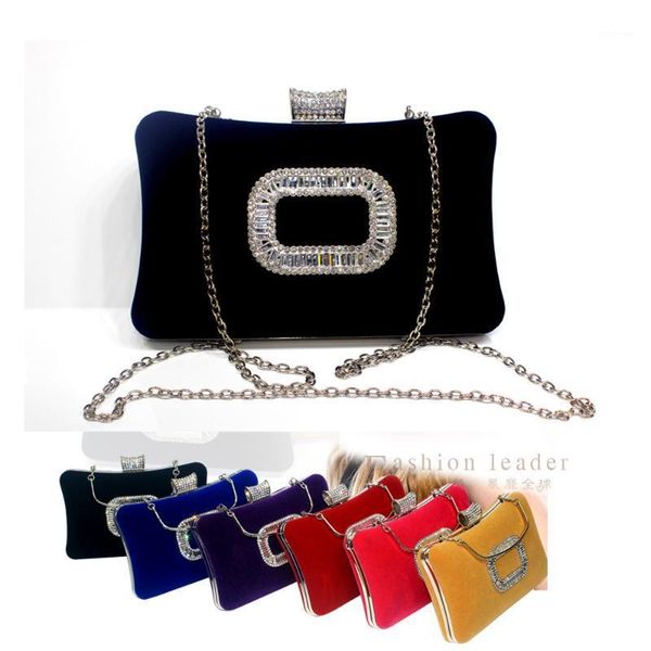

evening bags women rhinestone clutch bag ladies red purse chain handbag bridal wedding party purse1