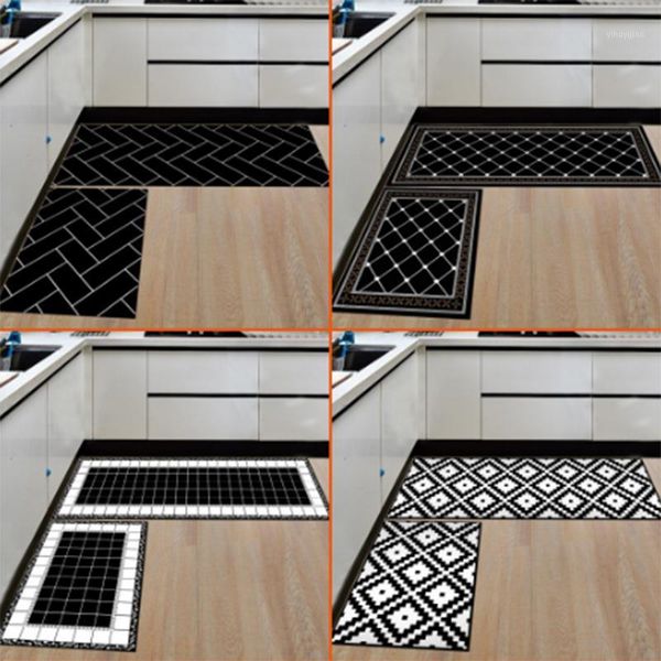 

kitchen household door mat door long strip home bedroom water and oil-proof moisture-proof floor mat bathroom a113381