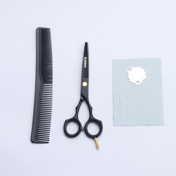 

brainbow 5.5' professional black japan hair scissors cutting thinning hairdressing barber scissors salon haircut styling tools wmtdrr