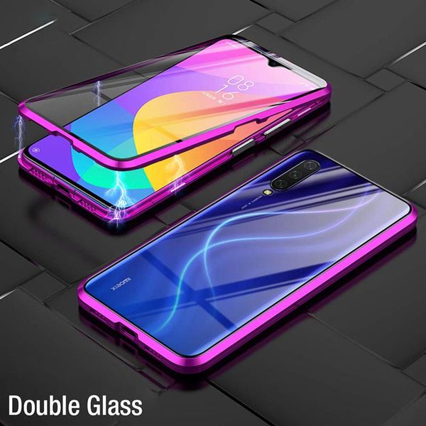

luxury magnetic absorption double sided tempered glass for xiaomi mi 9 mi9 se metal phone case back cover xiaomi9 mi9se h jllugx