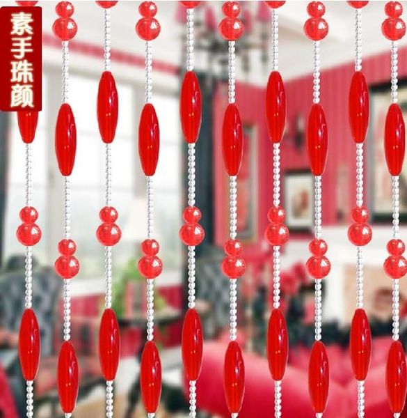 

curtain & drapes springquan 5 strings of gourd and olive shape glass beads crystal