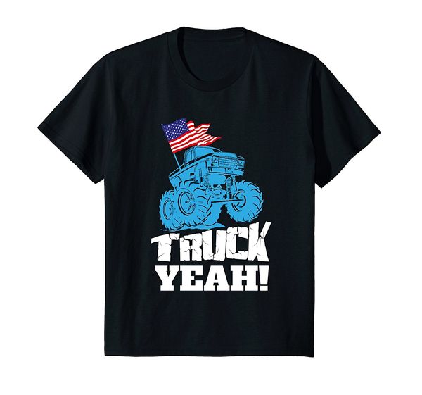 

sport 2019 new summer tee shirt truck yeah - monster truck big wheel t-shirt for boys cool t-shirt