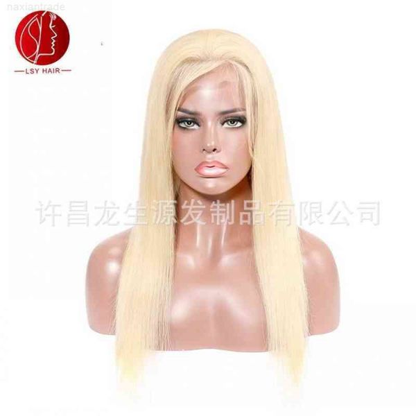 

613# 360 straight pure hand woven lace hu wig heaear hu hair, Black