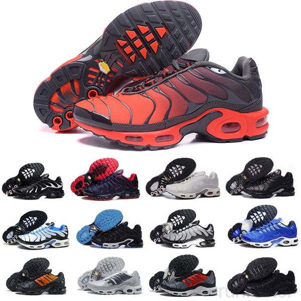 

new mens tn plus women casual shoes trainers triple black white hyper blue oreo smoke grey worldwide pink fade men outdoor sports lj2z