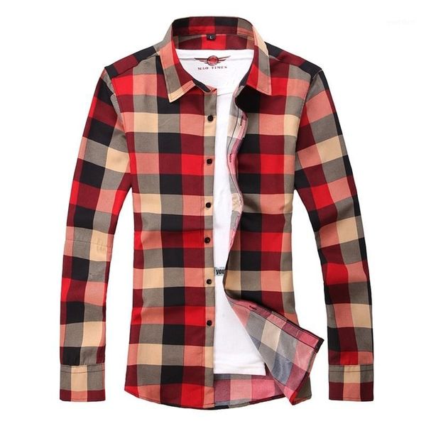 

new mens shirts fashion print plaid dress shirt long sleeve mens dress shirts business casual trend large size camisa masculina1, White;black