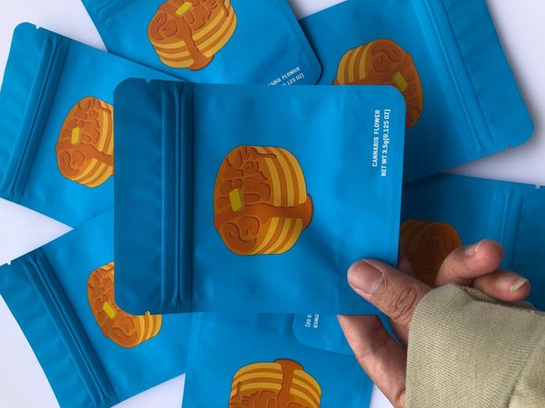 

and mylar bag local bags cake back bags smell bags label empty hologram 3.5g pan stickers blue proof bbypm packing2010