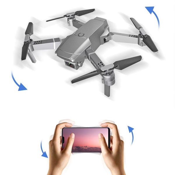 

e68 mini drone with 4k 1080p hd wide angle wifi fpv drone camera quadcopter model electronics professional selfie dron boys gift