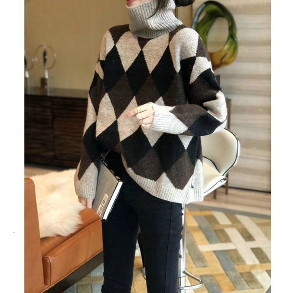 

2021 winter imitation jersey, diamond colour, sweater, shirt in the wwd1, White;black