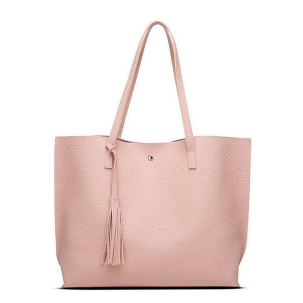 

women messenger bags leather casual tassel handbags female designer bag vintage big size tote shoulder bag quality