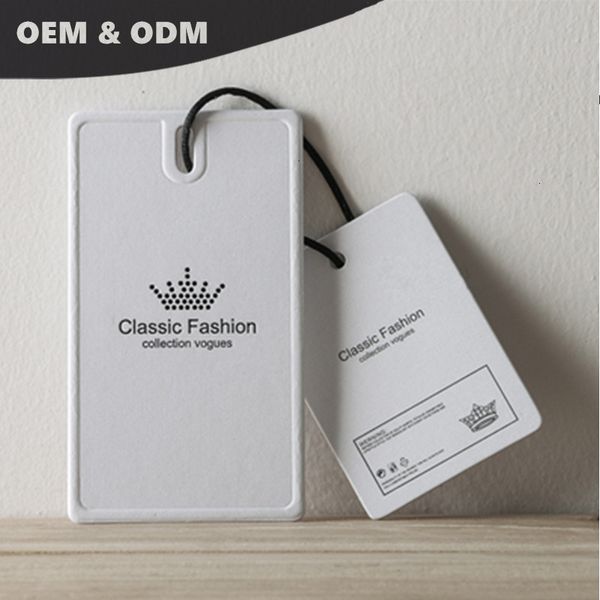 

garment hang type custom order printed blank swing tag