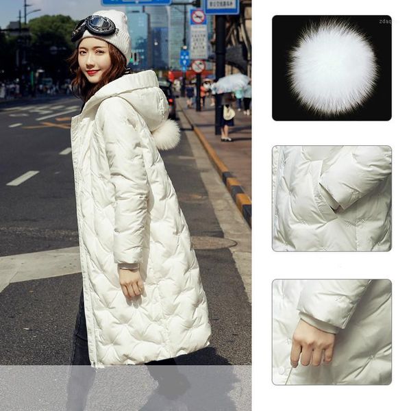 

women's down & parkas women's jacket korean coat female winter woman hooded warm coats and jackets fashion 2021 mujer chaqueta pph, Black