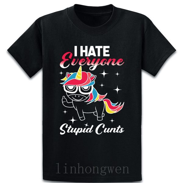 

я ненавижу всех unicorn смешной gaming gamer с коротким рукавом подарков тонкий удобный размер над размер 5xl оригинал вязаная фуфайка hoodi