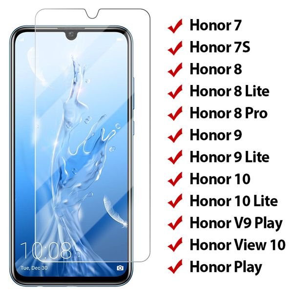 

10pcs / серия протектор экрана стекло для iphone 12 huawei закаленное стекло для honor v9 play view 10 glass на honor 9 lite light