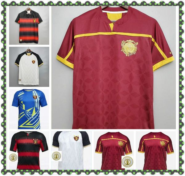 

2020 2021 sport recife 115th birthday home red soccer jerseys brazilian sport club do recife 115 years white anniversary football shirts, Black;yellow