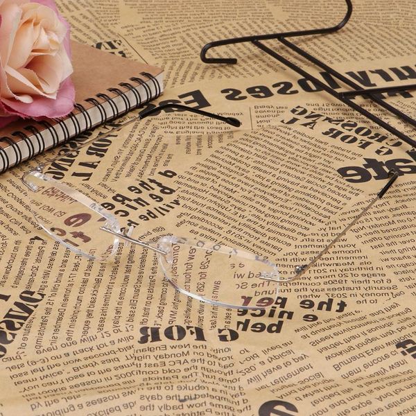 

new rim reading glasses frameless folding eyeglasses presbyopia eyewear