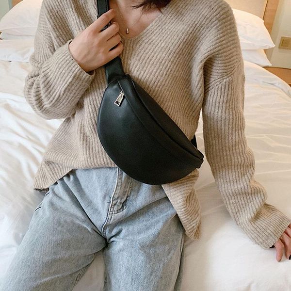 

waist bags brand woman belt bag pack fashion soft leather shoulder lady crossbody chest luxury solid fanny