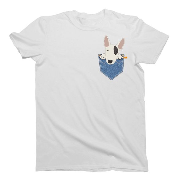 

tshirt homme new male short sleeve cotton clothes tees english bull terrier pocket dog t shirts sport hooded sweatshirt hoodie
