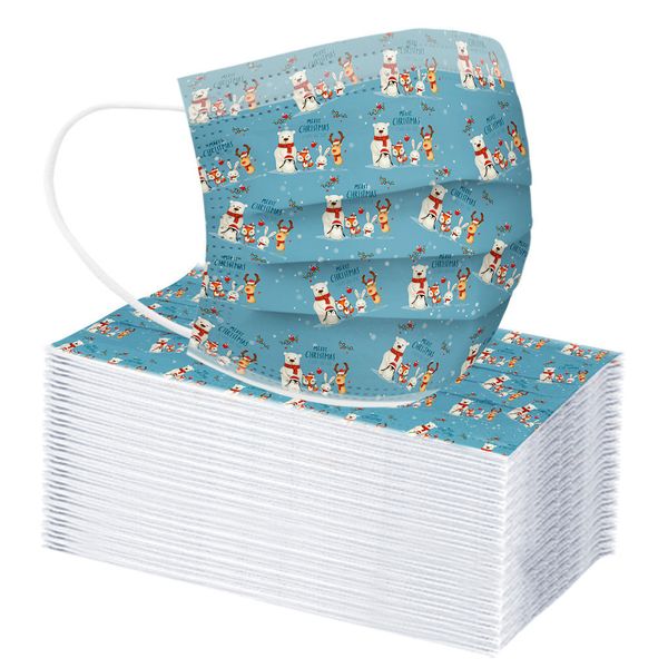 

newfor 4-12 лет дети mouth одноразовая 25 # промышленные 3ply ear loop маска ветрозащитный пыле многоразовые маски для лица рождество