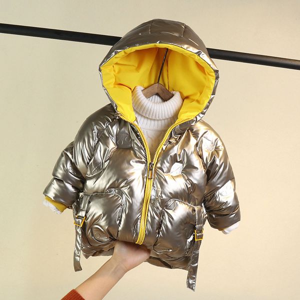 

boys' winter with thick coat 2020 new 3-5-year-old children's cotton padded jacket 4-year-old baby's down and, Blue;gray