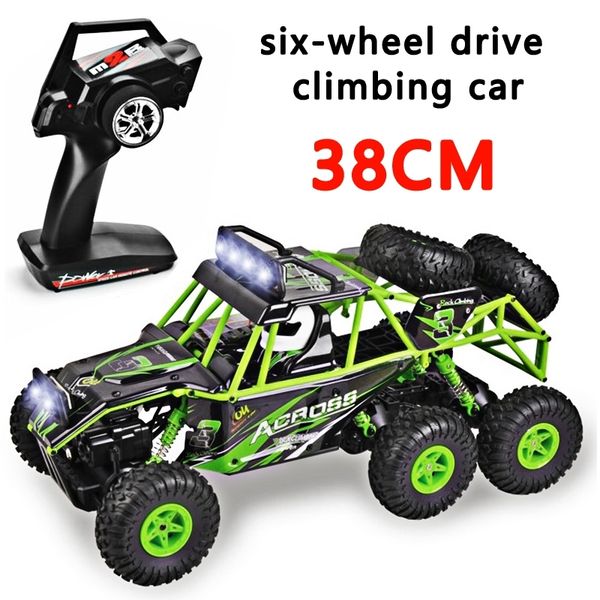 

the new wltoys 18628 rc car 1:18 six-wheel drive climbing car 2.4g remote control big foot off-road vehicle large size 38cm y200413