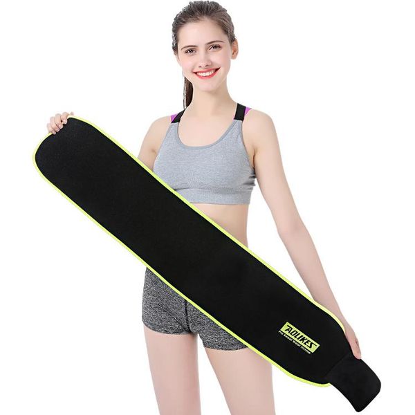 

aolikes gym body shaping lumbar belt adjustable for women men waist support fitness belly sport belt lumbar brace, Black;gray