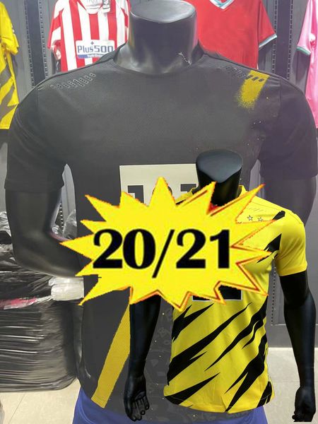 

версия игрока home over haaland reus borussia 20 21 дортмунд футбол джетки 2020 футбольная рубашка sancho reus hummels brandt de opere maill, Black;yellow