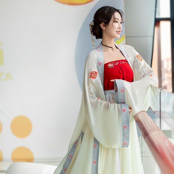 

stage wear hanfu dress fairy 2021 mo dao zu shi ancient han dynasty chinese folk dance costumes princess daily sl41631, Black;red