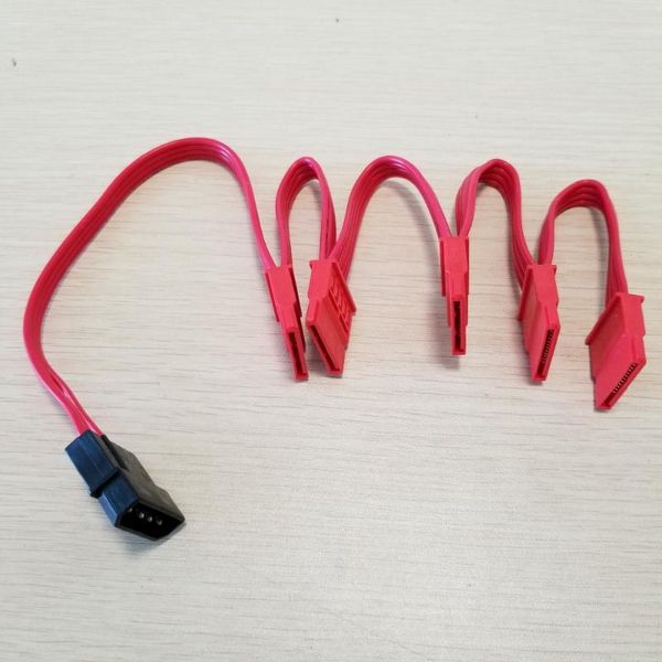 

computer cables & connectors ide molex 4pin to sata 15pin adapter 1 5 splitter hard drive power extension cable 18awg red for pc diy