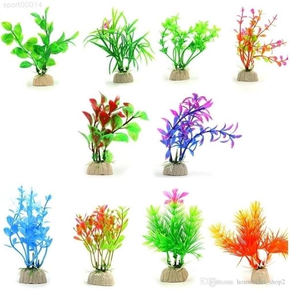 

artificial aquarium plants plastic water plant fish home restaurant tank decorations various styles for a10