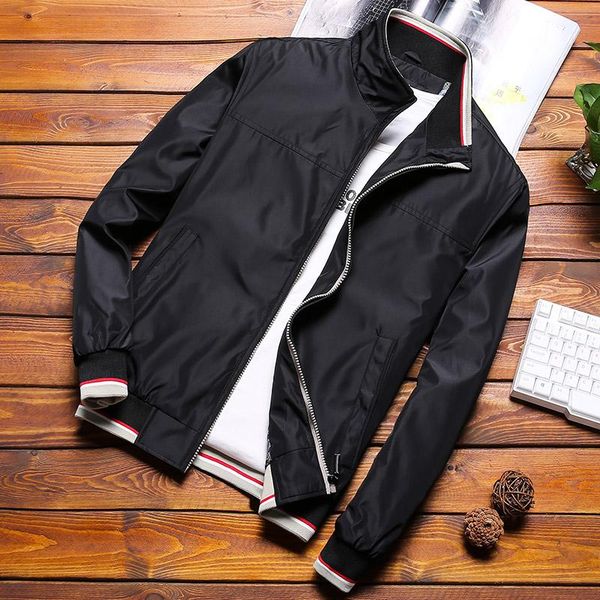 

large size m-8xl casual jacket men's spring and autumn coat men's jacket brand, Black;brown